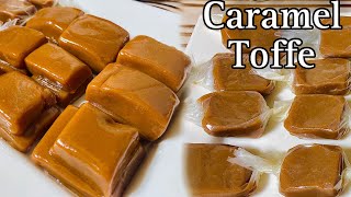 Homemade Delicious Soft Caramel toffee  3 ingredients Toffee Recipe  Soft Chewy Bano ka Kitchen [upl. by Ronaele]