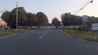 NORTH CAROLINA BACKROADS  Morning drive Stanfield NC to Pineville NC on Hwy 24  27 amp I485  ASMR [upl. by Trip92]