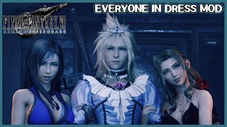 Final Fantasy 7 Remake but everyone is in a dress mod [upl. by Aisital]