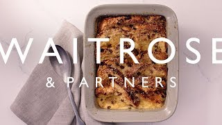 Panettone Bread amp Butter Pudding  Waitrose amp Partners [upl. by Reinnej361]