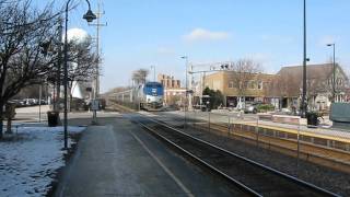 N B Amtrak Hiawatha Northbrook IL Feb 2009 [upl. by Leumel]