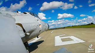 Sea Harrier lining up for the Runway [upl. by Harobed]