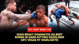 UFC Fight Night 242 results Sean Brady Grinds Burns To Decision Victory Calls Out Garry [upl. by Ahcsim]