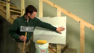 Finishing a Drywall Joint STEP 4 [upl. by Mignon]