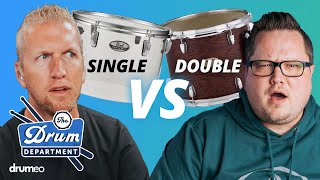 Single vs Double Headed Toms  What is the Ultimate Drum Sound  The Drum Department 🥁 Ep37 [upl. by Attalanta]