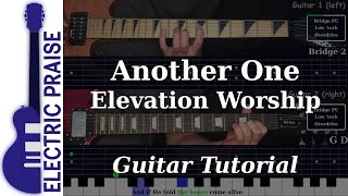 Another One  Elevation Worship  Electric Guitar Playthrough With Fretboard Animation [upl. by Aran]