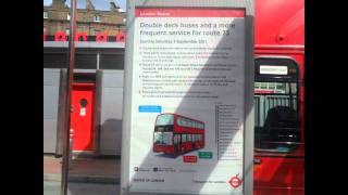 Arriva London Route 73 Service Change Saturday 3rd September 2011 [upl. by Brucie]