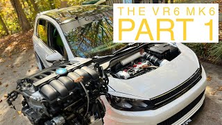 The VR6 MK6 Swap  Part 1 Engine Teardown [upl. by Tarabar]