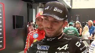 Pierre Gasly Extremely happy  Sprint Interview 2024 Sao Paulo GP [upl. by Mckenzie]