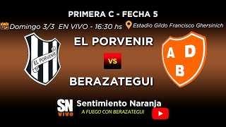 El Porvenir vs Berazategui en VIVO  Primera C  Fecha 5  Apertura 2024 [upl. by Esorbma]