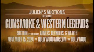 Gunsmoke amp Western Legends Auction  Featuring Arness Reynolds and Weaver  Announcement [upl. by Laughry]