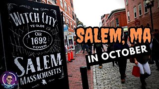 Salem Walking Tour  Visiting Salem Massachusetts in October  Walk around the town of Salem [upl. by Akehsay]