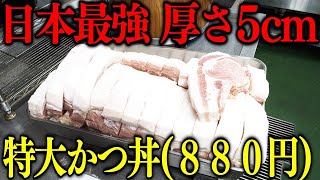 千葉１キロかつ丼に７００ｇ４人前チャーハンを１０８０円で提供４ｈで完売閉店の食堂 [upl. by Arty]