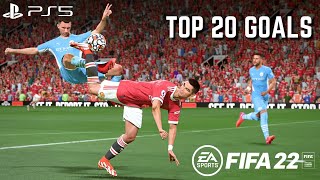 FIFA 22  TOP 20 GOALS 1  4K [upl. by Colston]