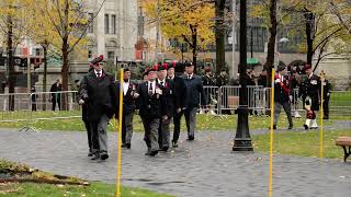 Remembrance Day Ceremonies At Montréal Cenotaph In Place du Canada Monday November 11 2024 RME 0986 [upl. by Herve535]