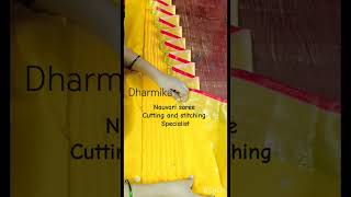 Shahi Mastani front kashtanauvari saree cutting and stitchingnauvari traditional viral [upl. by Candra]