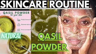 SKINCARE QASIL POWDER BENEFITSRADIANT SKIN Darkspots and Acne treatment skincare darkspots [upl. by Aniwde]