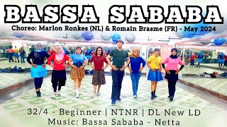 Bassa Sababa Line Dance  Beginner  marlonronkes2664 NL amp romainbrasme FR [upl. by Atinreb69]