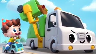 Garbage Truck Song  Trucks and Cars  Kids Songs  Neos World  BabyBus [upl. by Ylenaj]