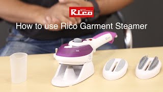 How to use RICO Garment Steamer HD 720pmov [upl. by Alina]