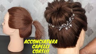 ACCONCIATURA CAPELLI CORTICHIGNON FACILE [upl. by Brose]