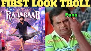 RajaSaab First Look Troll  Prabhas Maruthi Title and First Look  Prabhas  RajaSaab  Troll Plaza [upl. by Llenod144]