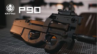 EMG  KRYTAC FN Herstal P90 Airsoft AEG Training Rifle Licensed by Cybergun  Short 4K Version [upl. by Graves757]