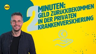 Geld zurück in der PKV Wie geht das [upl. by Ronile]