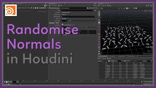 65 Randomise Normals in Houdini [upl. by Siekram]