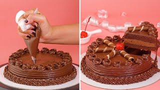 Indulgent Chocolate Cake Recipe Youll Love  So Yummy Cake Hacks Ideas  Creative Cakes  Shorts [upl. by Navannod212]