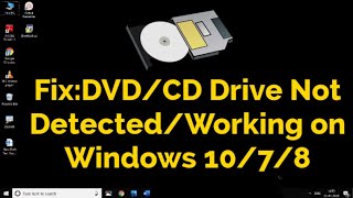 How to fix CDDVD drive not working or Detectedrecognized  Tamil  RAM Solution [upl. by Busey]