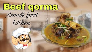 beef korma  asmats food kitchen [upl. by Garek860]