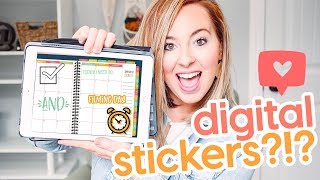 Digital Planner  How to Use Digital Planner Stickers [upl. by Ahtelat389]