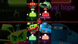 Mix  Bus Easter 🆚 Funny McQueen 🆚 Amazing McQueen 🆚 McQueen Car  Tiles Hope gamplay shorts [upl. by Nanine981]