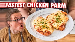 Making Chicken Parmesan Faster Than A Restaurant  But Faster [upl. by Annail]