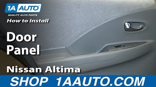 How To Remove Rear Door Panel 0206 Nissan Altima [upl. by Claudine]