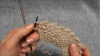 Picot Maschen abketten  Picot Cast off  Stricken lernen  Learn how to knit [upl. by Nedak]