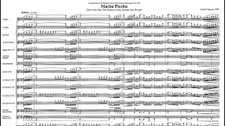 Complete Score Machu Picchu City in the Sky  Satoshi Yagisawa for concert band [upl. by Arraeic]