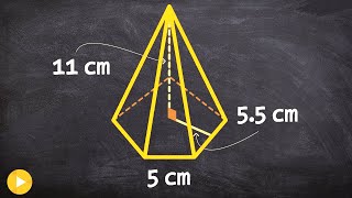 How to find the volume of a pentagonal pyramid [upl. by Anelliw]