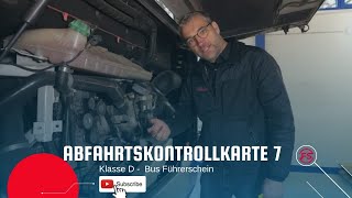 Abfahrtskontrolle Karte 7 Klasse D  BUS Führerschein  Fahrschule Strothmann [upl. by Erminie920]