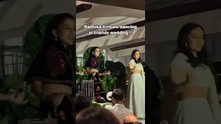 Radhika Ambani DANCES On Sajna Ve Sajna At Her FRIENDS Wedding  shorts wedding ambani [upl. by Aloap327]