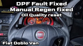 Fiat Doblo 2015 DPF Problem fixed Manual Regen working [upl. by Post]