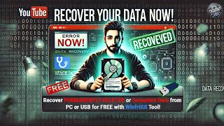 Recover PERMANENTLY DELETED or formatted Data from PC or USB for FREE with WinfrGUI Tool [upl. by Colton]