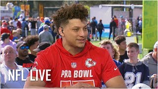 Patrick Mahomes learning from Chiefs’ tough loss to Patriots honored to be at Pro Bowl  NFL Live [upl. by Ohploda485]