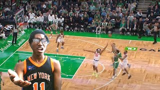 Fan Reaction to KNICKS at CELTICS  FULL GAME HIGHLIGHTS  October 22 2024 [upl. by Sivatnod424]