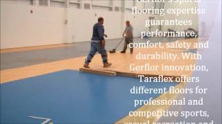 Taraflex Sports Flooring  An installation by SSE [upl. by Gnauq]