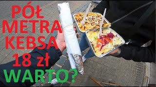 PÓŁ METRA KEBSA KAPSALON I FRYTY  dwa kebaby w cenie jednego KEBSON W  MAMA KEBAB  Warszawa [upl. by Saxena]