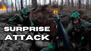 Ukraine Soldiers Take Russian Trenches in Intense Combat Action [upl. by Siramad]