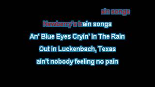 Linwood  Luckenbach Texas  Karaoke [upl. by Ronald]