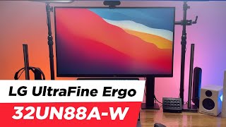 LG UltraFine Ergo 32UN88AW 4K HDR IPS Monitör İNCELEME ve 32UN880B ile Farkı [upl. by Berget]